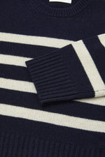 Skall Studio Campa jumper Navy/White sand stripe