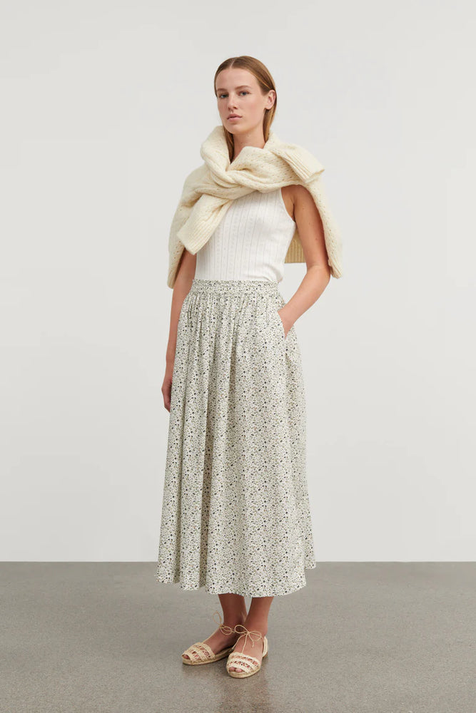 Skall Studio Dagny skirt - Bluebell/Light cream
