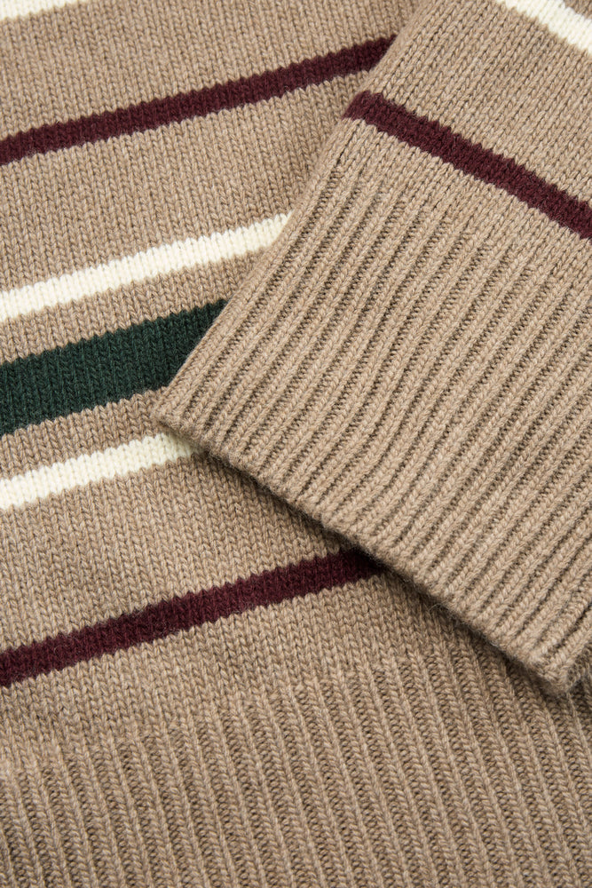 Skall Studio Cannes jumper - Light brown/green/wine