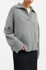 Skall Studio Dean jumper - Grey melange