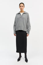 Skall Studio Dean jumper - Grey melange