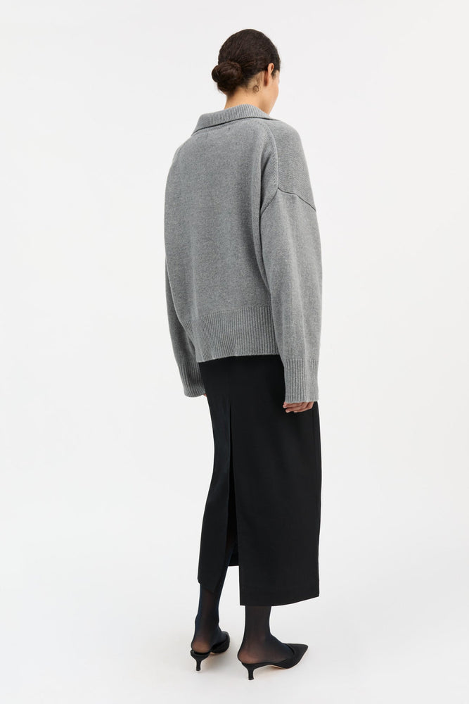 Skall Studio Dean jumper - Grey melange