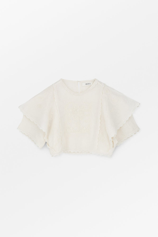 Skall Studio Jardin top - Ecru