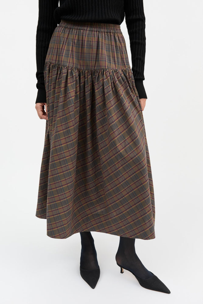 Skall Studio Lili skirt - Green/Red check