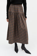 Skall Studio Lili skirt - Green/Red check