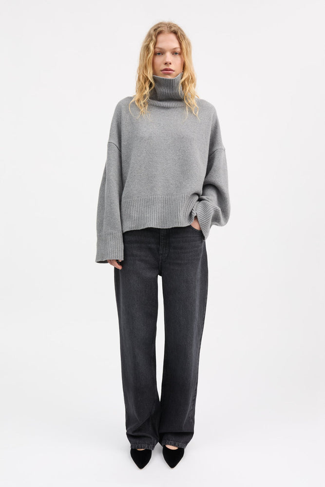 Skall Studio Silene Turtleneck - Grey melange