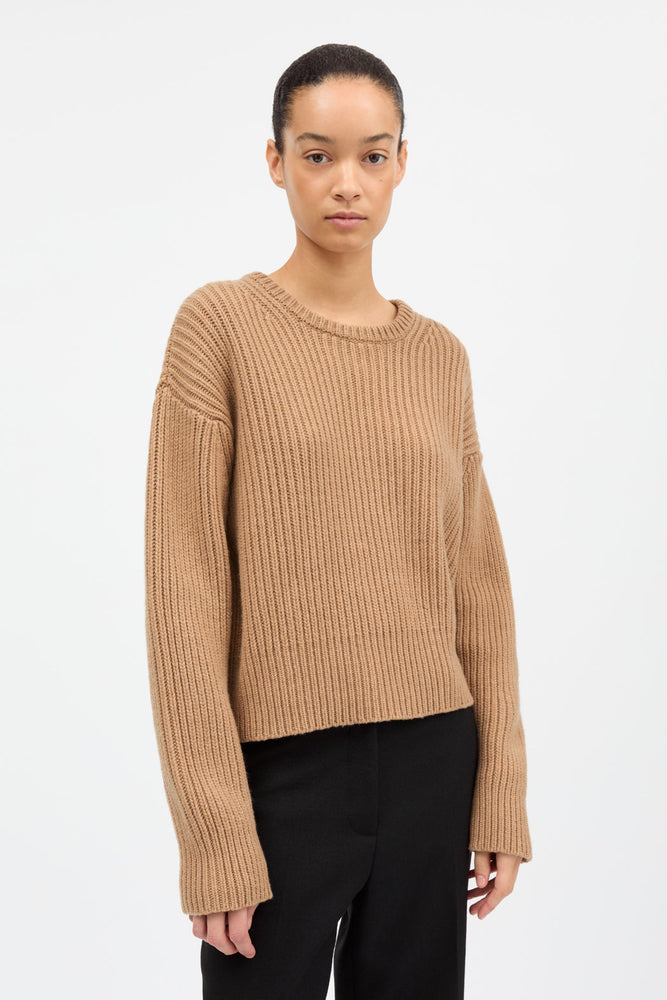 Skall Studio Diana O-Neck jumper - Camel