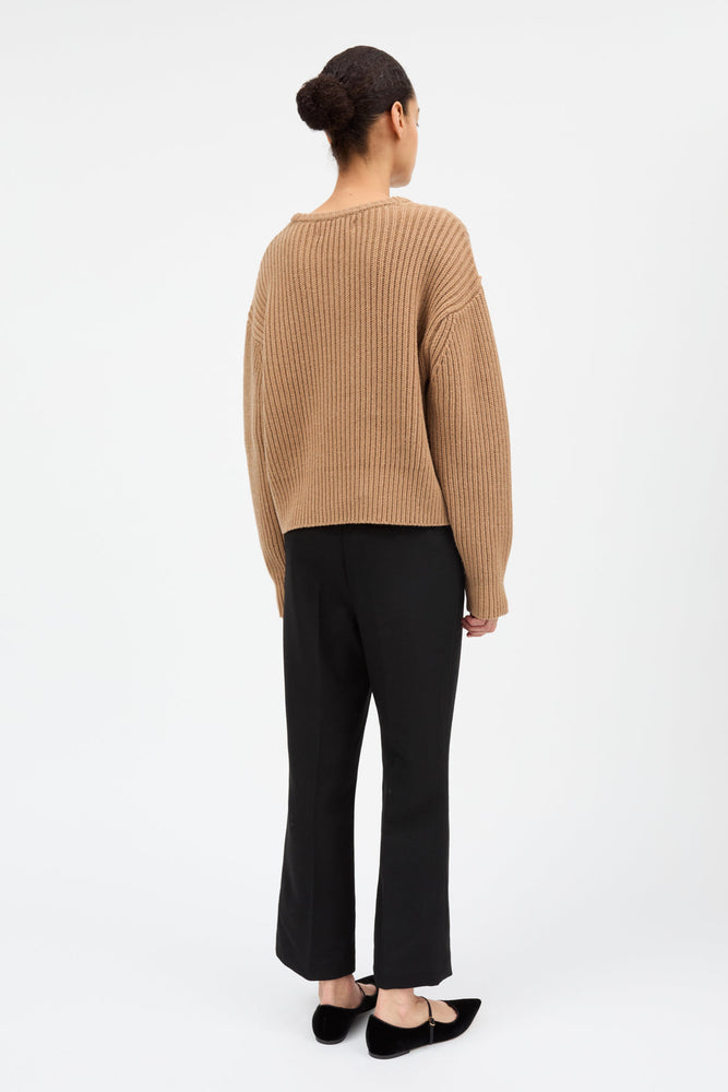 Skall Studio Diana O-Neck jumper - Camel