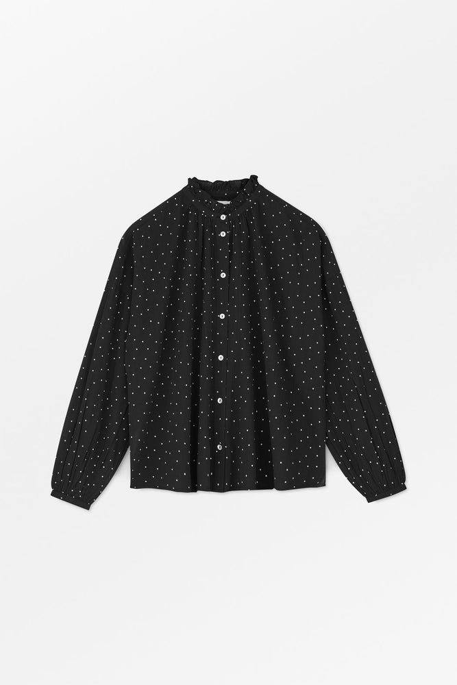 Skall Studio Hannah shirt - Black/White dot
