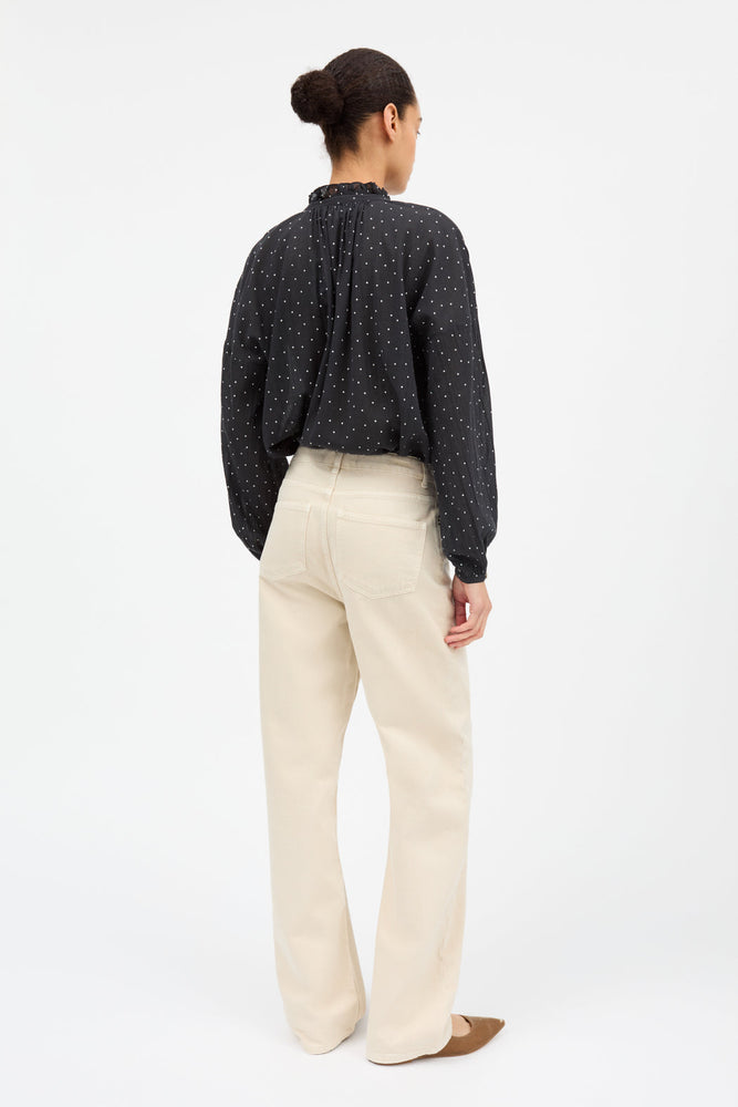 Skall Studio Hannah shirt - Black/White dot