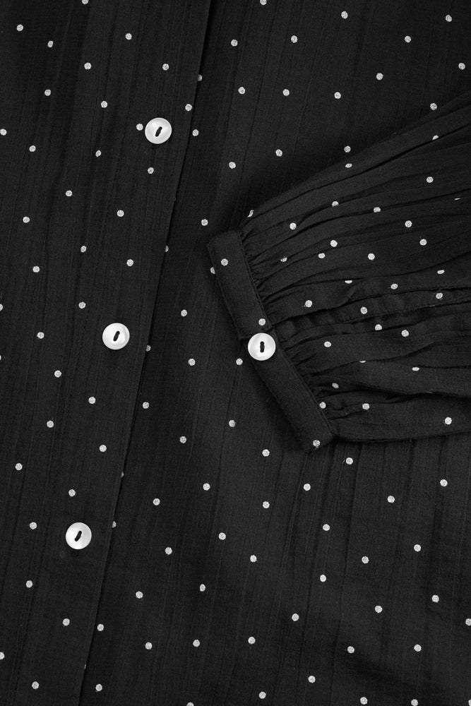 Skall Studio Hannah shirt - Black/White dot