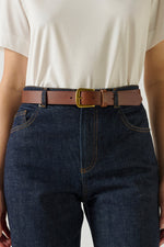 Soeur CAFE leather belt - Brown