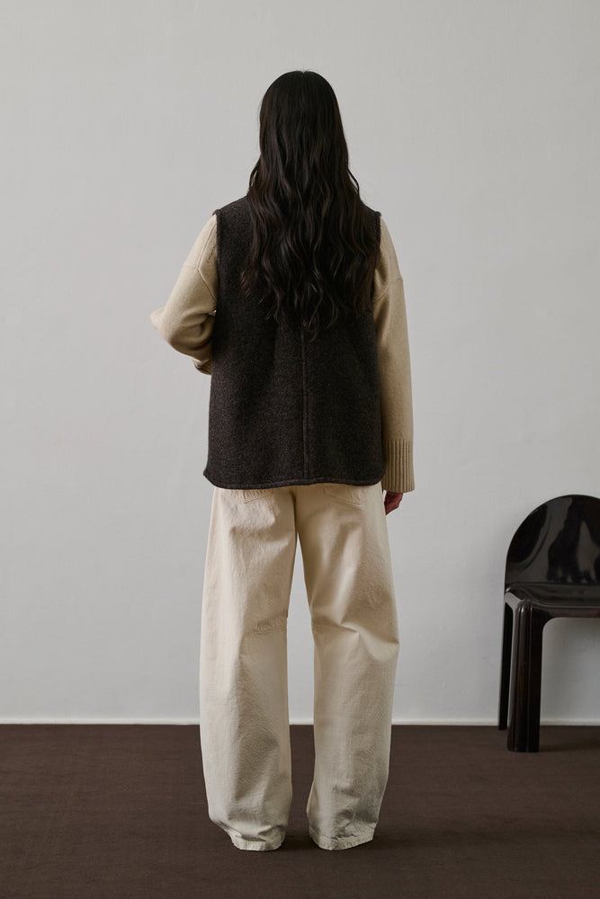 Soeur CHICAGO vest - Mottled Brown