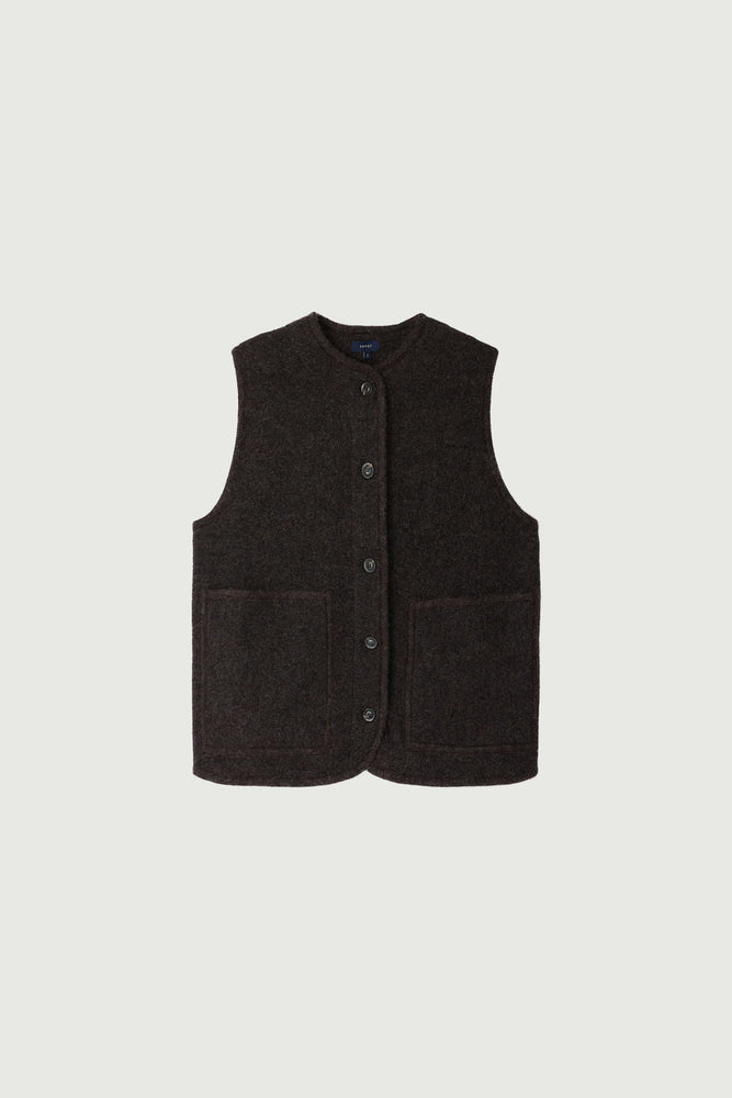 Soeur CHICAGO vest - Mottled Brown