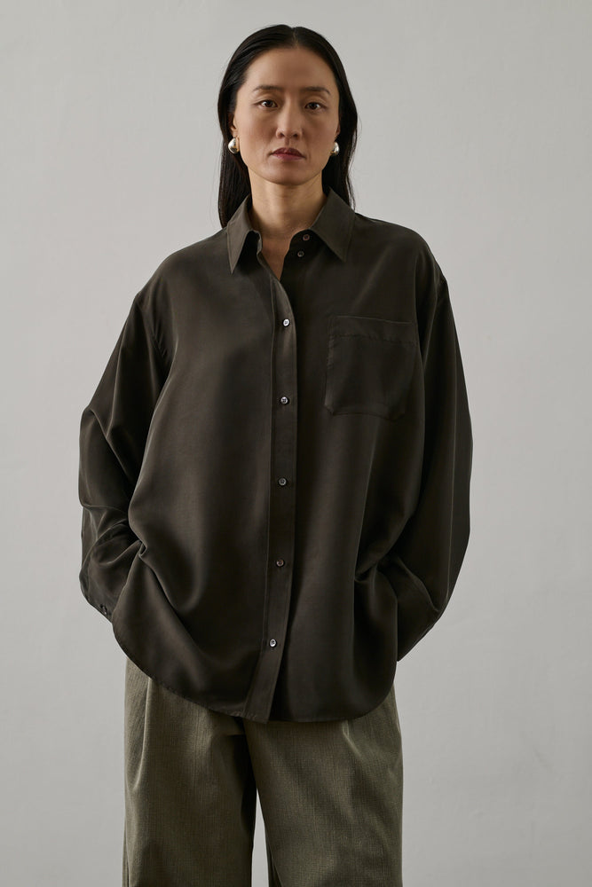 Soeur FRANCESCA Shirt - Dark Khaki