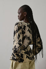 Soeur FERYEL blouse - Pale yellow/Black