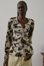 Soeur FERYEL blouse - Pale yellow/Black