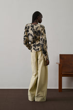 Soeur FERYEL blouse - Pale yellow/Black