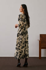 Soeur Francine dress - Pale yellow/Black