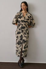 Soeur Francine dress - Pale yellow/Black