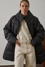 Soeur STORM puffer jacket - Charcoal Grey