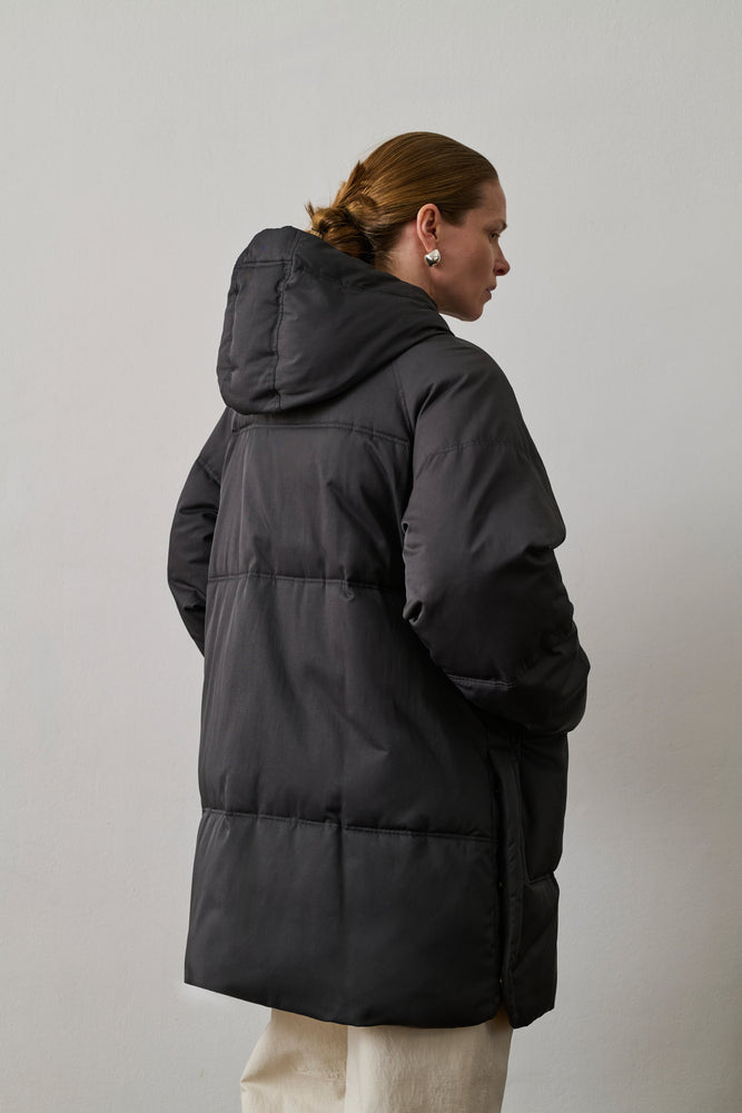 Soeur STORM puffer jacket - Charcoal Grey