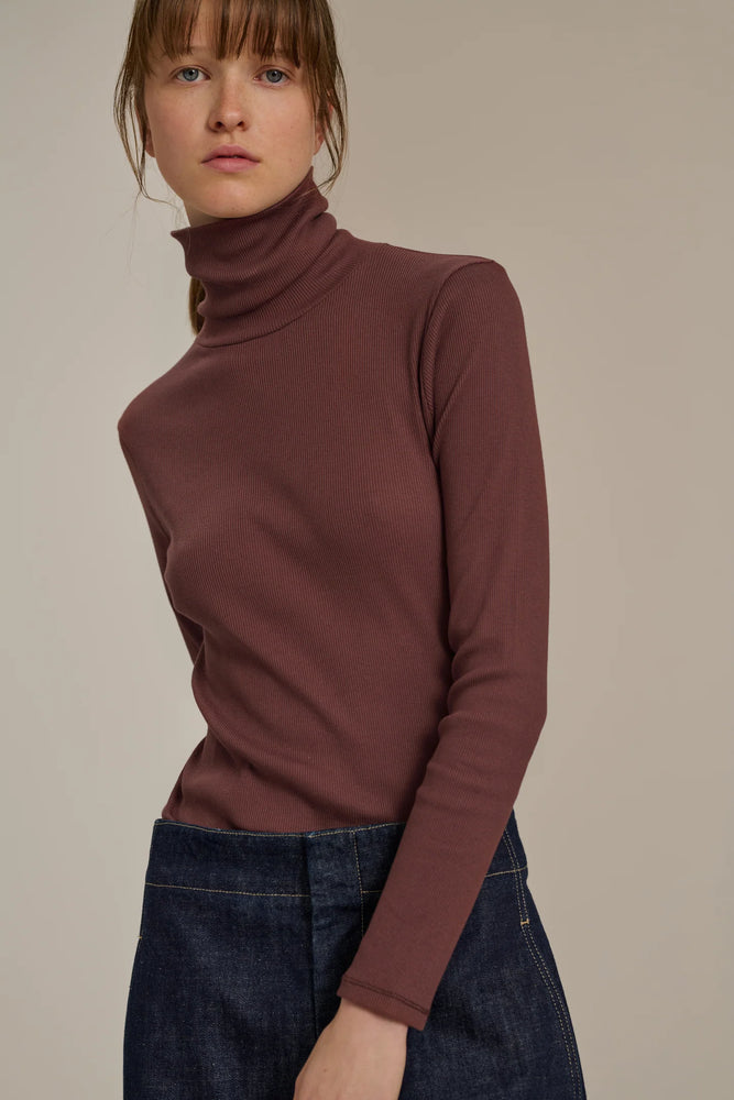 Soeur AMSTERDAM TEE-SHIRT  ribbed cotton turtleneck