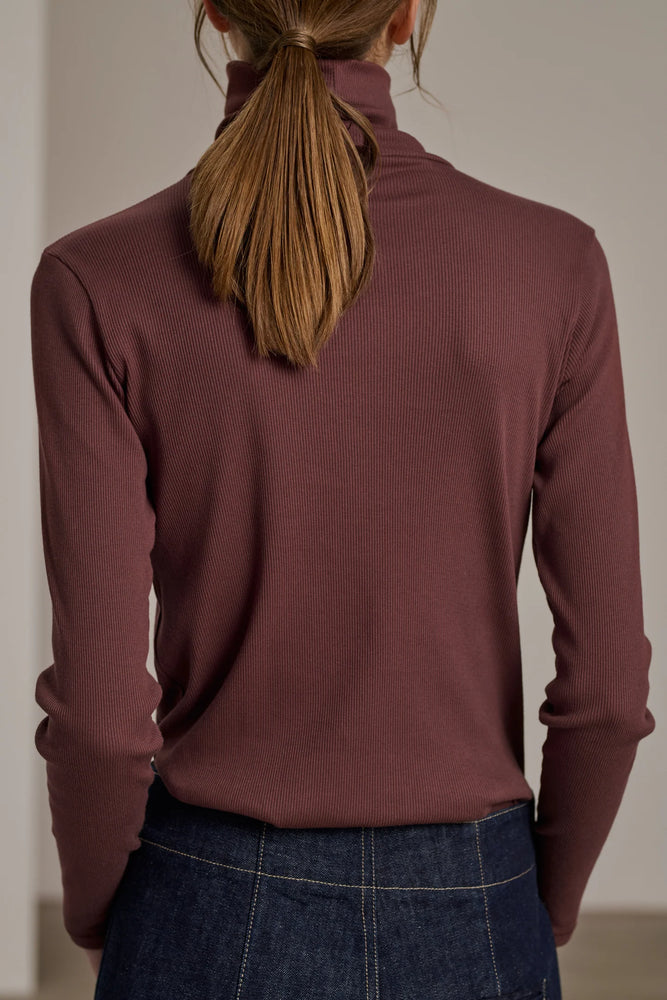 Soeur AMSTERDAM TEE-SHIRT  ribbed cotton turtleneck