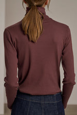 Soeur AMSTERDAM TEE-SHIRT  ribbed cotton turtleneck