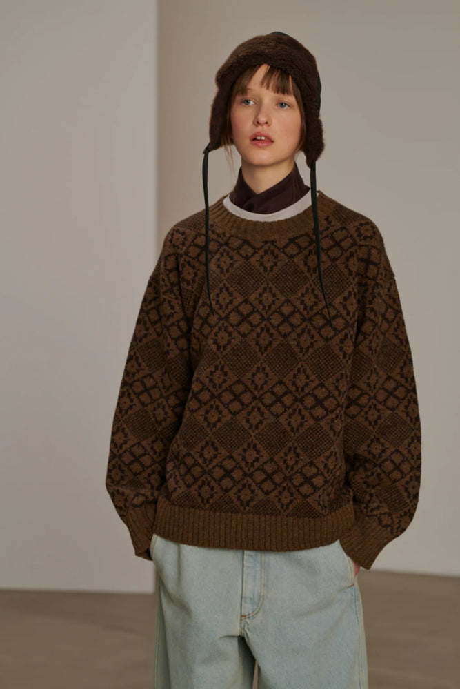 Soeur BIDART PULLOVER marron chiné