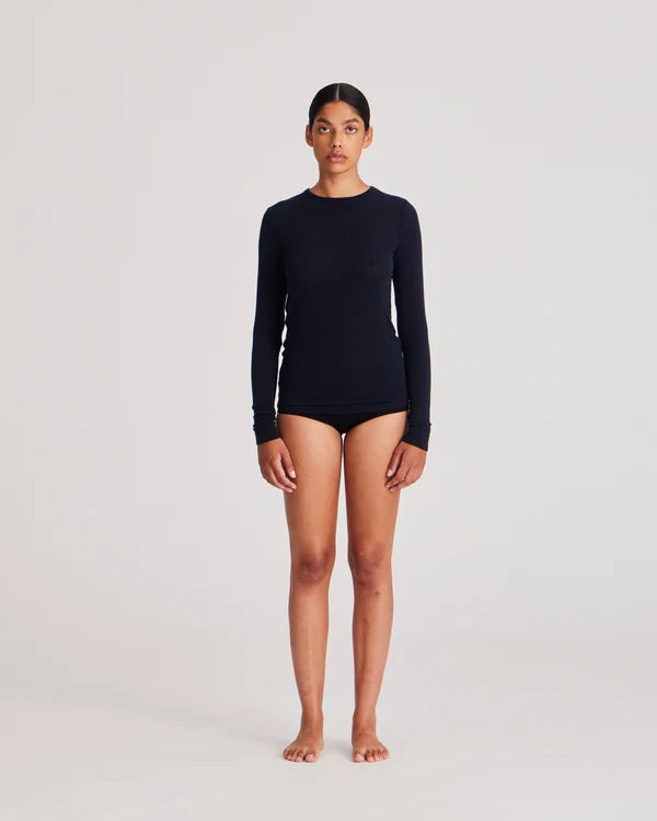 Gai + Lisva THYRA WOOL TOP - MIDNIGHT BLUE