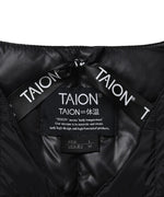 Taion Unisex Basic Crew Neck Down Jacket Navy