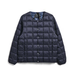 Taion Unisex Basic Crew Neck Down Jacket Navy