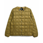 Taion Unisex Basic Crew Neck Down Jacket Beige