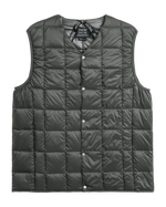 Taion V Neck Down Vest Dark Charcoal
