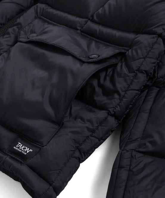 Taion Volume Hood Down Jacket Black