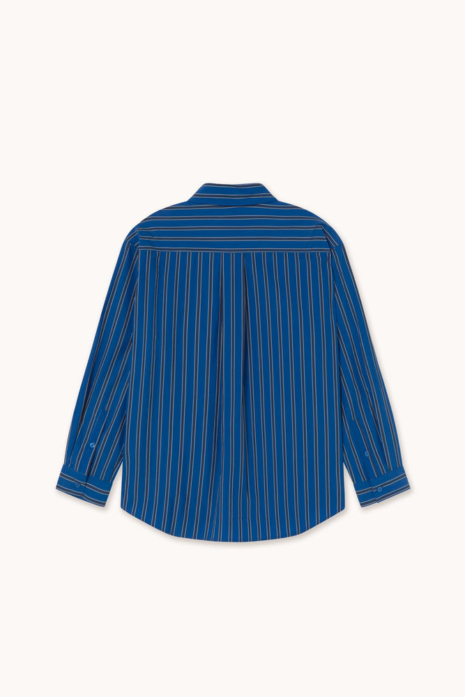 THE TINY BIG SISTER Striped relaxed shirt - Dark Blue