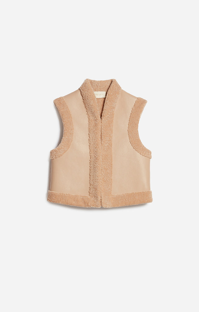Vanessa Bruno DAMAN Vest - Buscuit