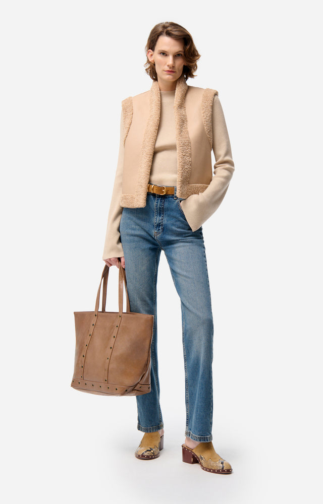 Vanessa Bruno DAMAN Vest - Buscuit