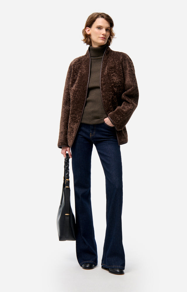 Vanessa Bruno FUR Jacket - Brown