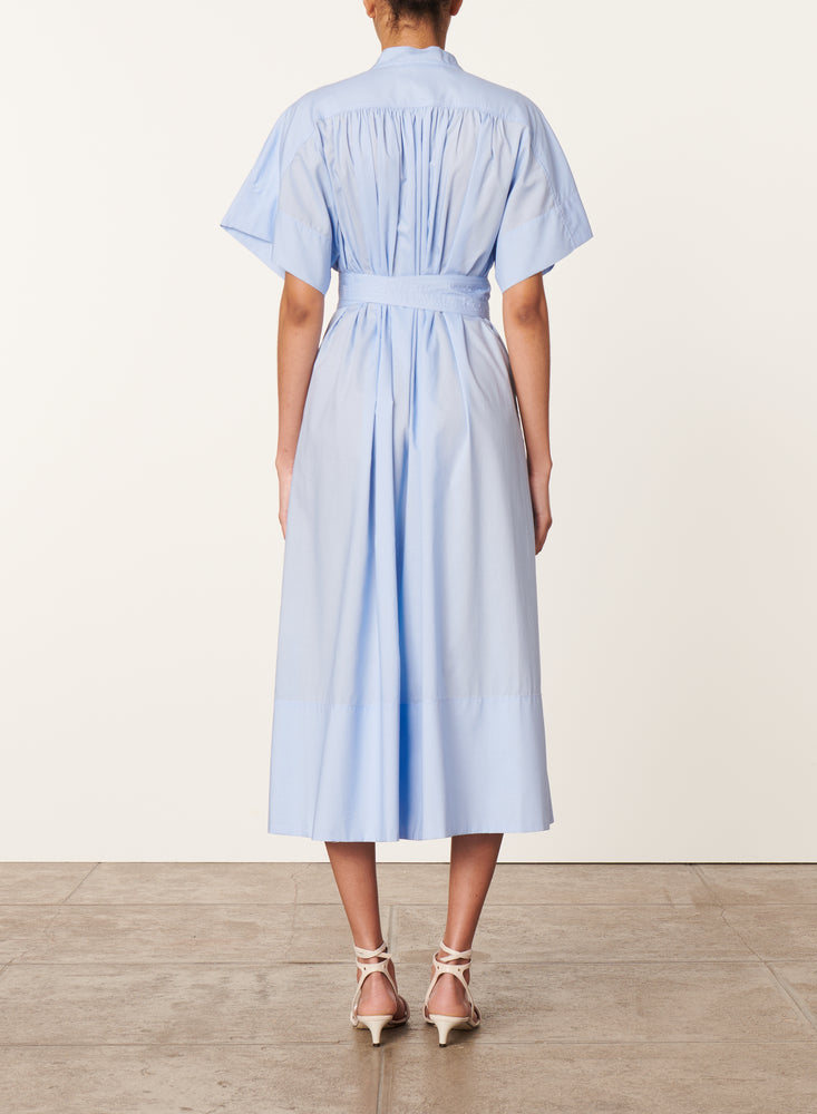 Vanessa Bruno Ciao Midi Dress Glacial Blue