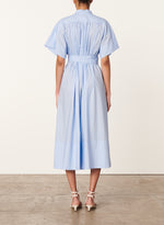Vanessa Bruno Ciao Midi Dress Glacial Blue