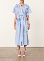 Vanessa Bruno Ciao Midi Dress Glacial Blue