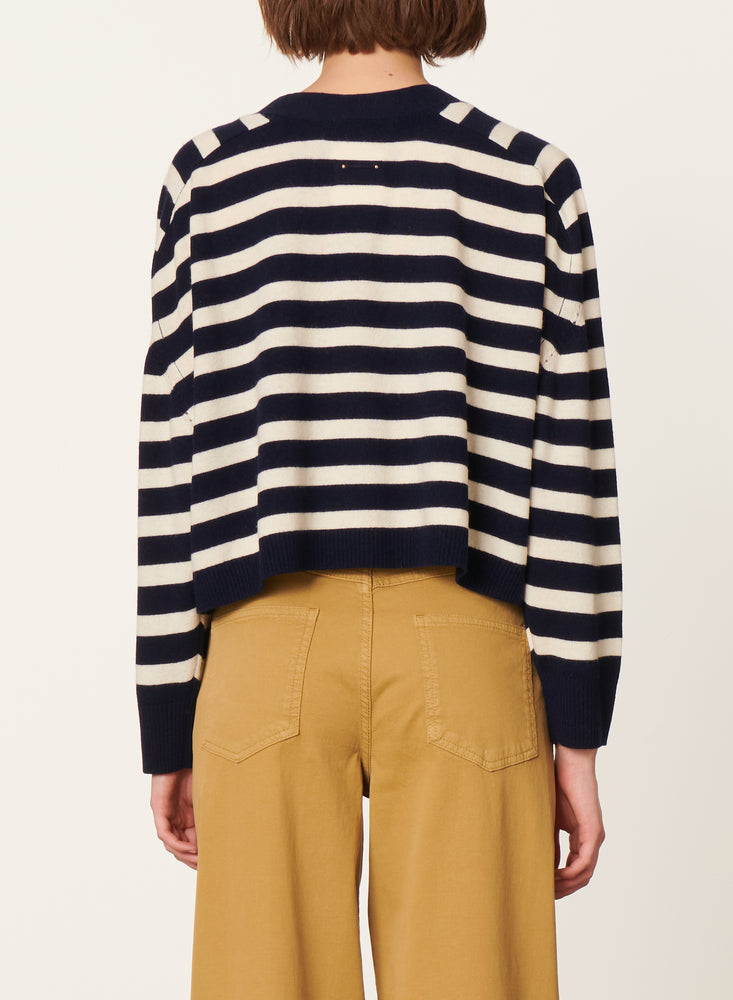 Vanessa Bruno Emmanuelle Cardigan Navy/Ecru