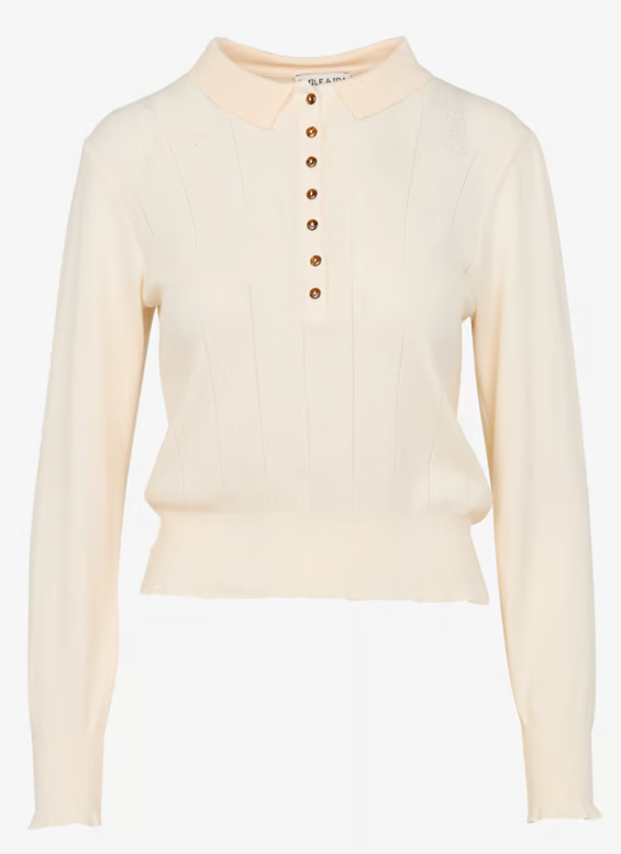 Emile et Ida POINTELLE TEE SHIRT CREME