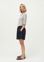 Aiayu Lulu poplin shorts - Black navy