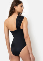 Âme Antwerp One shoulder swimsuit - Black