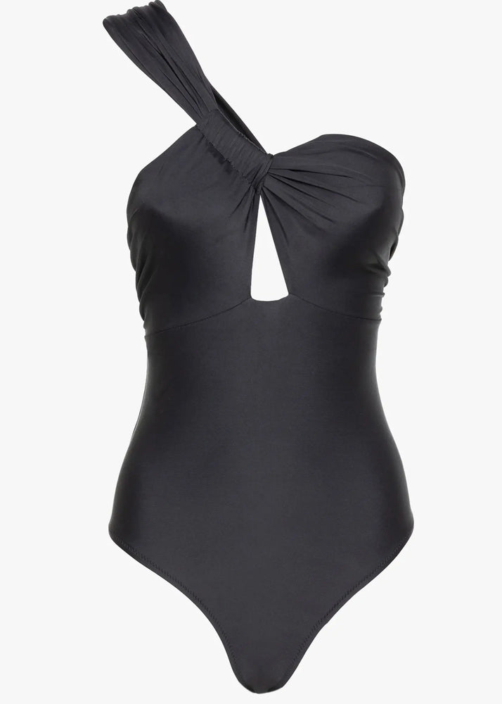 Âme Antwerp One shoulder swimsuit - Black