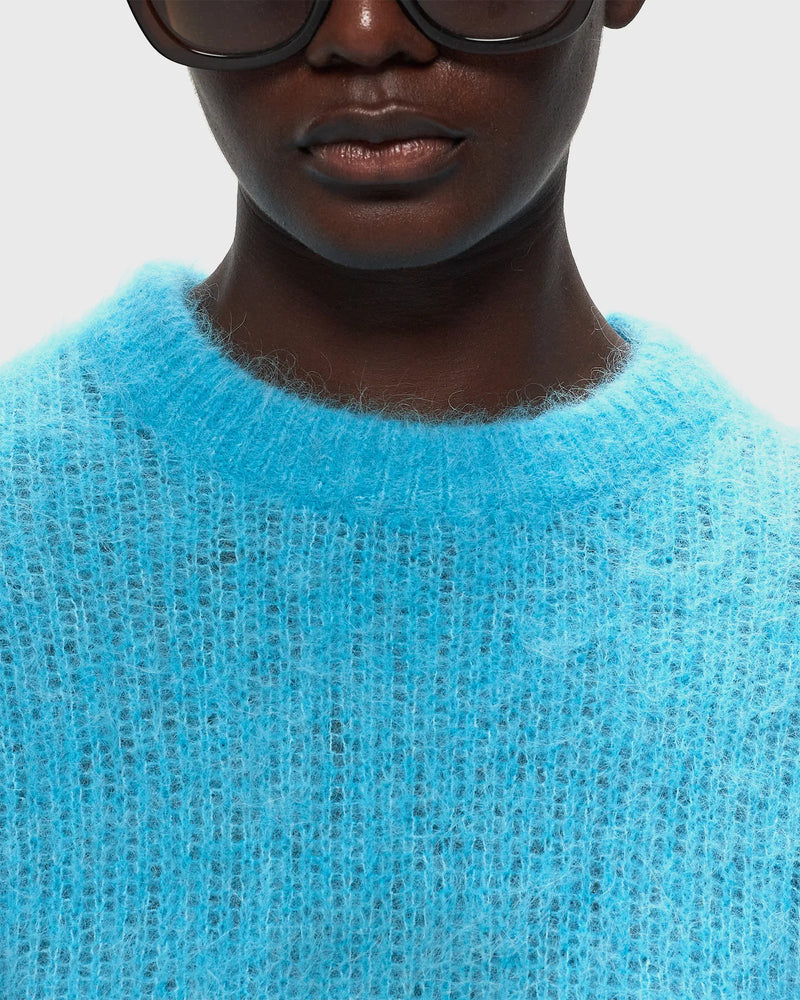 American Vintage BYMI - Jumper - brumeux raye- piscine