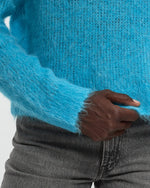 American Vintage BYMI - Jumper - brumeux raye- piscine